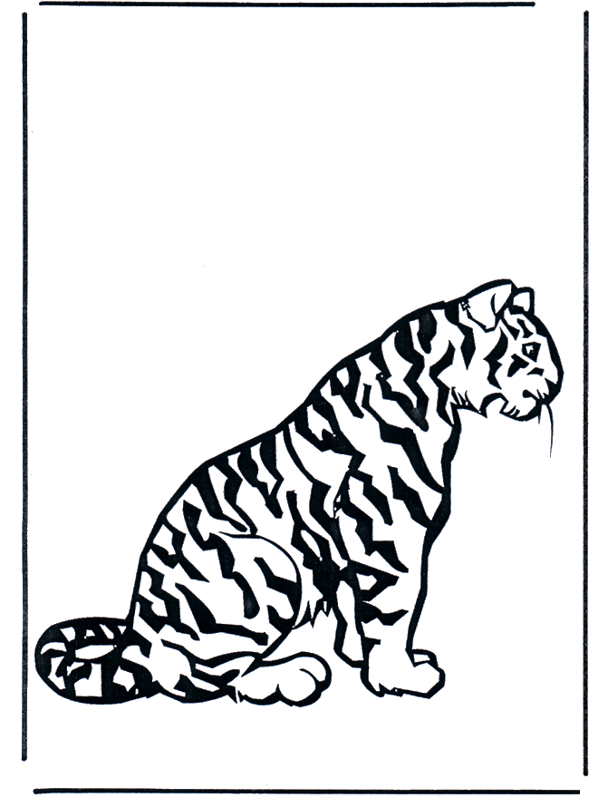 Tiger 2 - Malvorlagen Katzenartigen