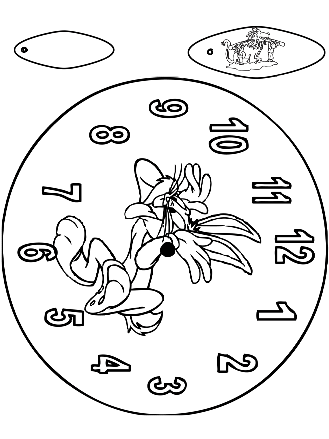 Uhr Bugs Bunny - Basteln Modellbogen