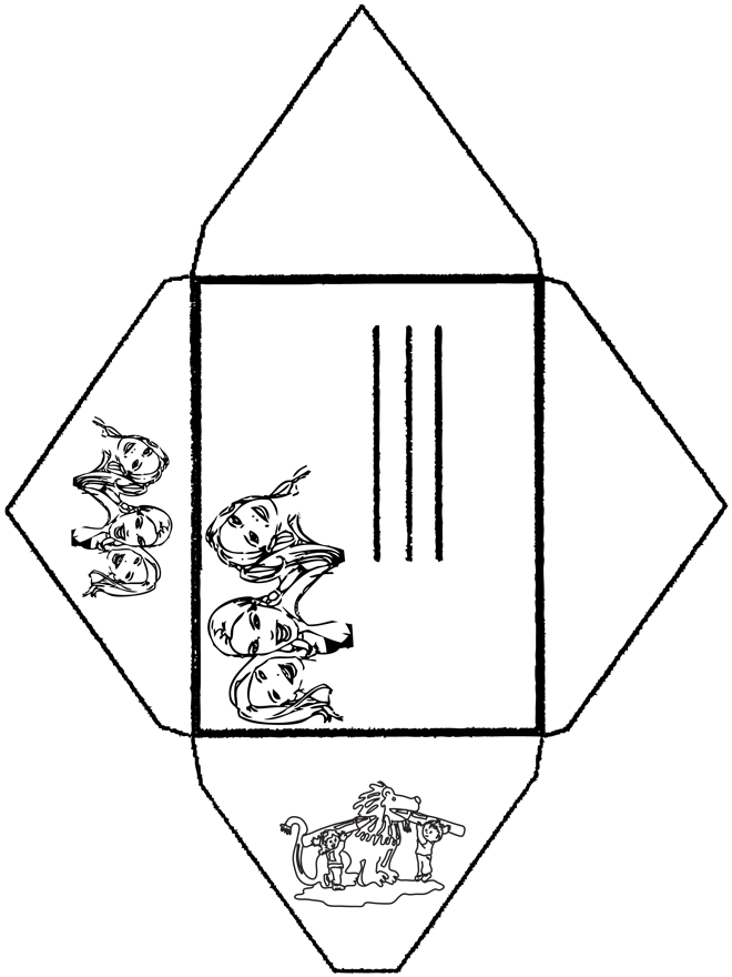 Umschlag K3 - Basteln Briefpapier