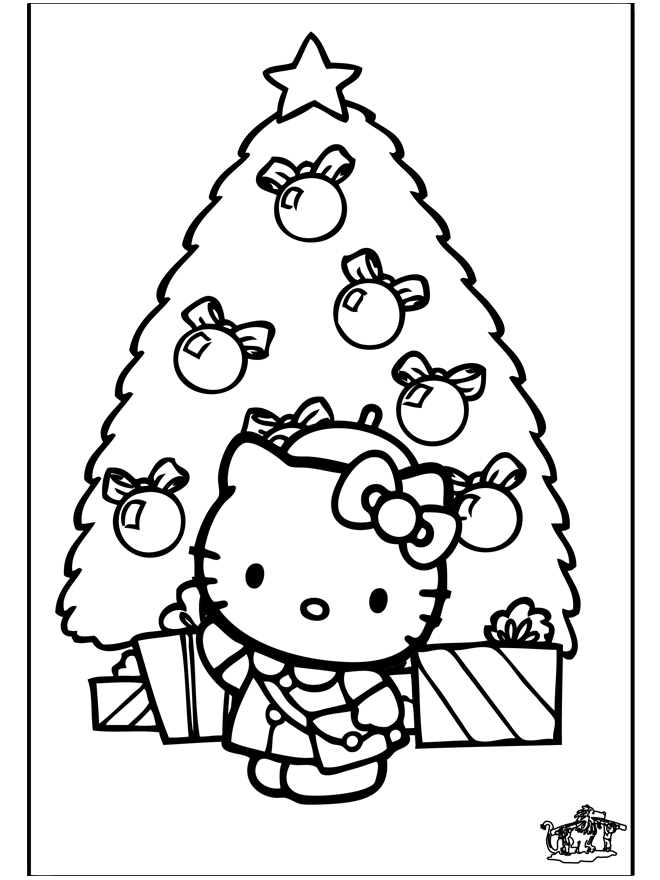 Weihnachten Hello Kitty - Ausmalbilder Weihnachten