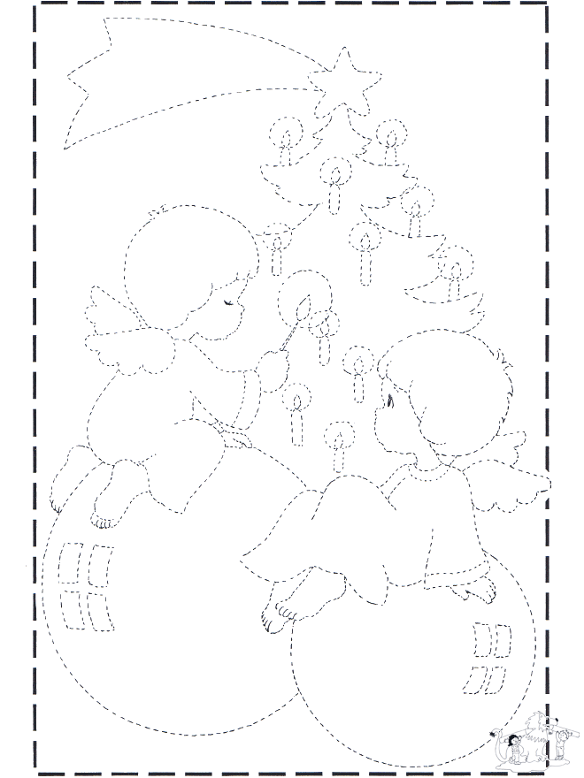 Weihnachten Nachzeichnen - Ausmalbilder Weihnachten