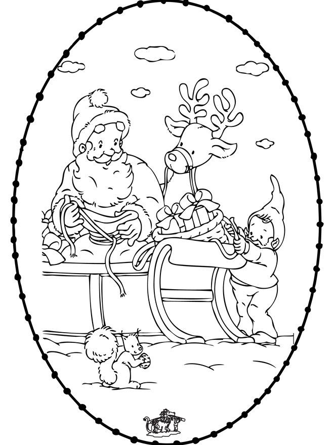 Weihnachtsstickkarte 24 - Stickkarten Weihnachten