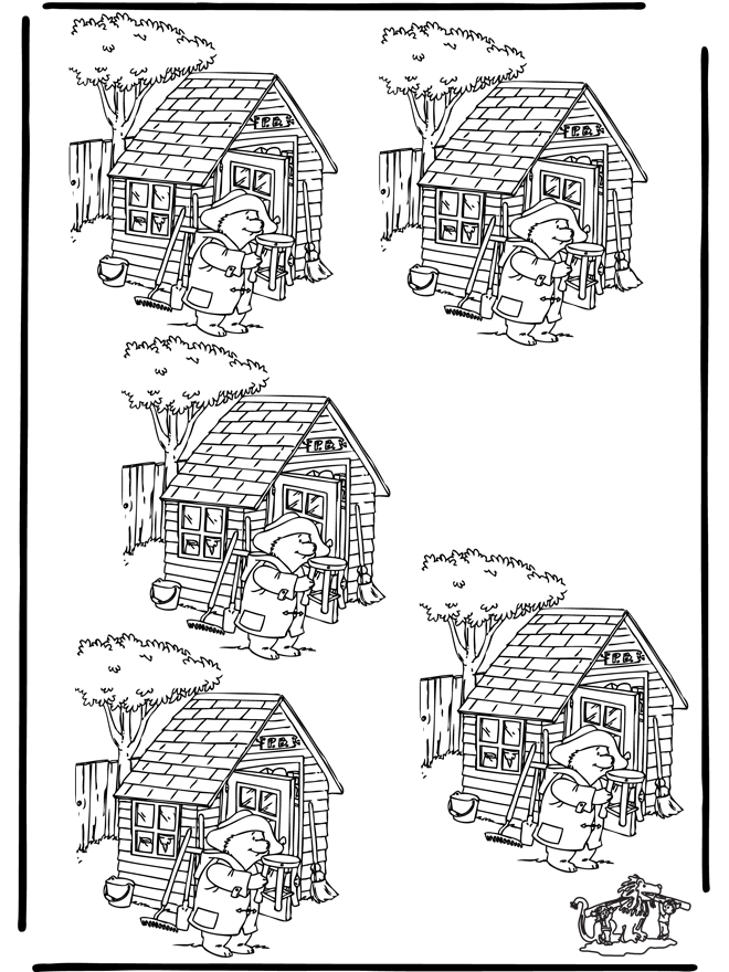 Welche ist anders, Paddington - Puzzle