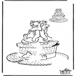 Malvorlagen Basteln - Zeichnung vollenden Aristokatzen